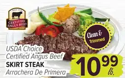 Cermak Fresh Market USDA Choice Certified Angus Beef SKIRT STEAK offer