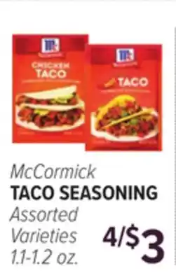 Cermak Fresh Market McCormick TACO SEASONING offer