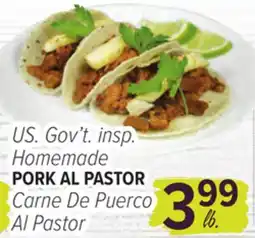 Cermak Fresh Market US. Gov't. insp. Homemade PORK AL PASTOR offer