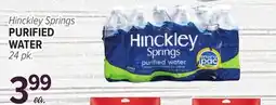 Cermak Fresh Market Hinckley Springs PURIFIED WATER offer