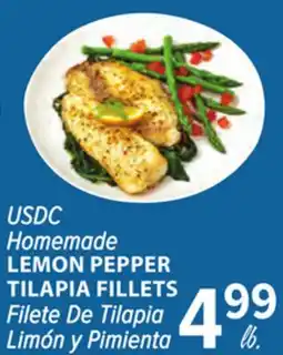 Cermak Fresh Market USDC Homemade LEMON PEPPER TILAPIA FILLETS offer