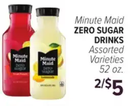 Cermak Fresh Market Minute Maid ZERO SUGAR DRINKS offer