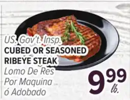 Cermak Fresh Market US Gov't Insp. CUBED OR SEASONED RIBEYE STEAK offer