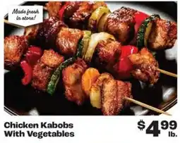Rosauers Chicken Kabobs With Vegetables offer