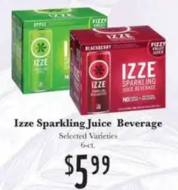 Rosauers Izze Sparkling Juice Beverage offer