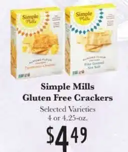 Rosauers Simple Mills Gluten Free Crackers offer