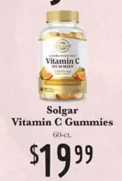 Rosauers Solgar Vitamin C Gummies offer