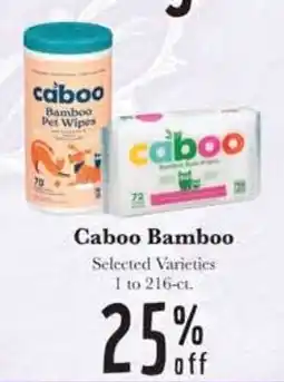 Rosauers Caboo Bamboo offer