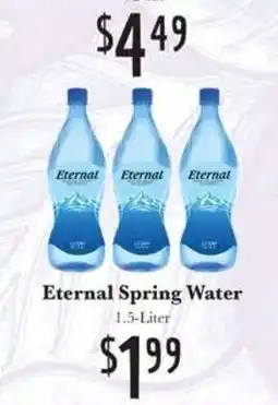 Rosauers Eternal spring water offer
