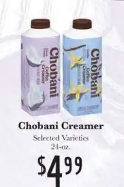 Rosauers Chobani Creamer offer