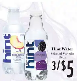 Rosauers Hint Water offer