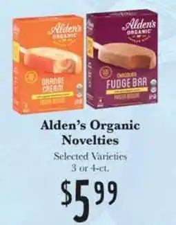 Rosauers Alden's Organic Novelties offer