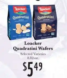 Rosauers Loacker Quadratini Wafers offer