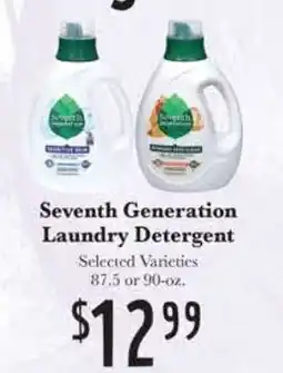 Rosauers Seventh Generation Laundry Detergent offer