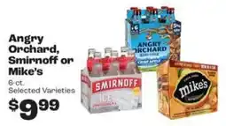 Rosauers Angry Orchard, Smirnoff or Mike's offer