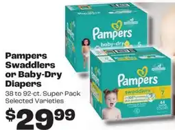 Rosauers Pampers Swaddlers or Baby-Dry Diapers offer