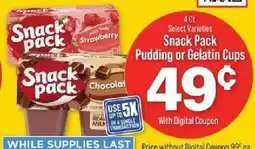 IGA Snack Pack Pudding or Gelatin Cups offer