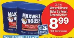 IGA Maxwell House Wake Up Roast Ground Coffee offer