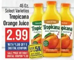 IGA Tropicana orange juice offer