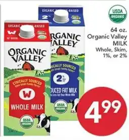 Pete's Fresh Market Organic Valley Whole Milk offer