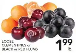 Pete's Fresh Market Loose clementines or black or red plums offer