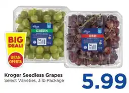 Food 4 Less Kroger Seedless Grapes offer