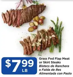 Food 4 Less Grass Fed Flap Meat or Skirt Steaks offer