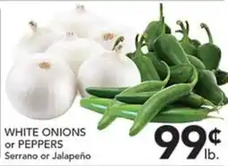 Pete's Fresh Market White Onions or Peppers offer
