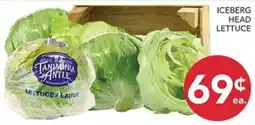 Pete's Fresh Market Tanimura & Antle iceberg head lettuce offer