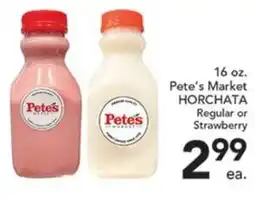 Pete's Fresh Market Pete's Market Horchata offer
