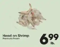 Price Rite Head on Shrimp offer