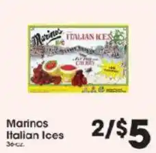 Price Rite Marinos Italian Ices offer