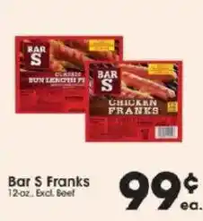 Price Rite Bar S Franks offer