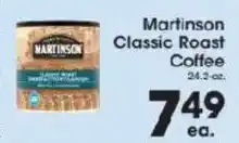 Price Rite Martinson classic roast coffee offer