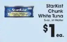 Price Rite Starkist chunk white tuna offer