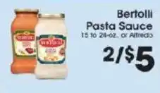 Price Rite Bertolli pasta sauce offer