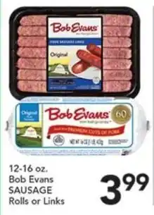 Pete's Fresh Market Bob Evans sausage rolls or links offer