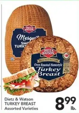 Pete's Fresh Market Dietz & Watson turkey breast offer