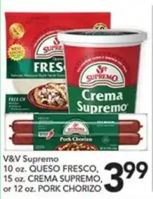 Pete's Fresh Market V&V Supremo offer