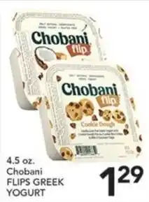 Pete's Fresh Market Chobani flips greek yogurt offer