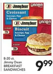 Pete's Fresh Market Jimmy Dean breakfast sandwiches offer