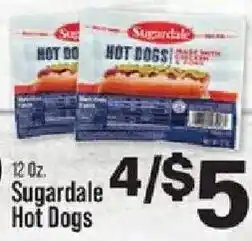 IGA Sugardale Hot Dogs offer