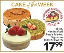 Pete's Fresh Market Pete's Market Signature Cheesecakes offer