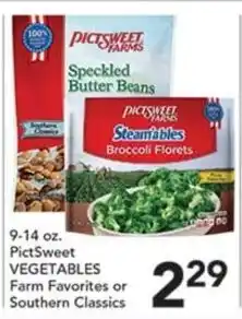 Pete's Fresh Market Pictsweet Farms vegetables offer