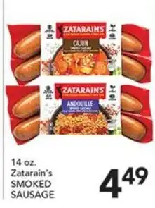 Pete's Fresh Market Zatarain's smoked sausage offer