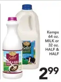 Pete's Fresh Market Kemps milk or half & half offer