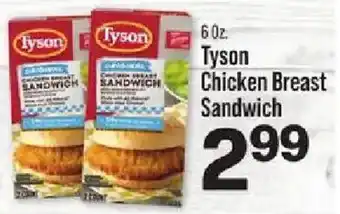 IGA Tyson chicken breast sandwich offer
