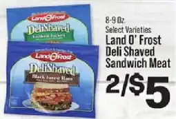 IGA Land O' Frost deli shaved sandwich meat offer