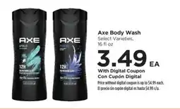 Food 4 Less Axe body wash offer