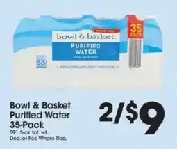 Price Rite Bowl & Basket Purified Water offer